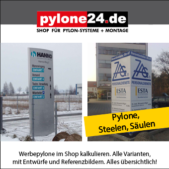 3) pylone24.de Pylonsystembau-Shop für Wiederverkäufer, Agenturen und gewerbliche Kunden.